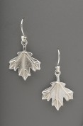 Maple Leaf Sterling Silver Earrings