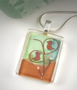 Ovenbirds Glass Pendant