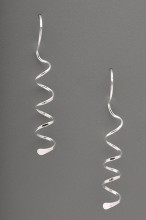 Corkscrew Spirals Earrings Sterling Silver