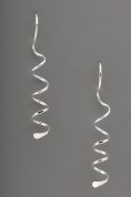 Corkscrew Spirals Earrings Sterling Silver