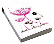 Plantable Journal with Lined Paper - Pink Dandelions
