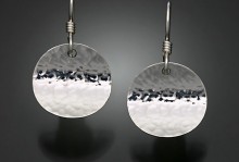Sterling Hammered Earrings