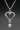 Heart with Pearl Drop Sterling Silver Pendant with 18 inch Silver Box Chain