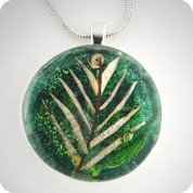 Leaf Glass Medallion