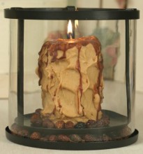 Dropped Dish Pillar Candle Holder