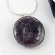 Amethyst Glass Medallion
