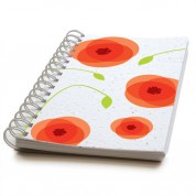 Botanical Paperworks Plantable Seed Paper Journal - Bright Poppies